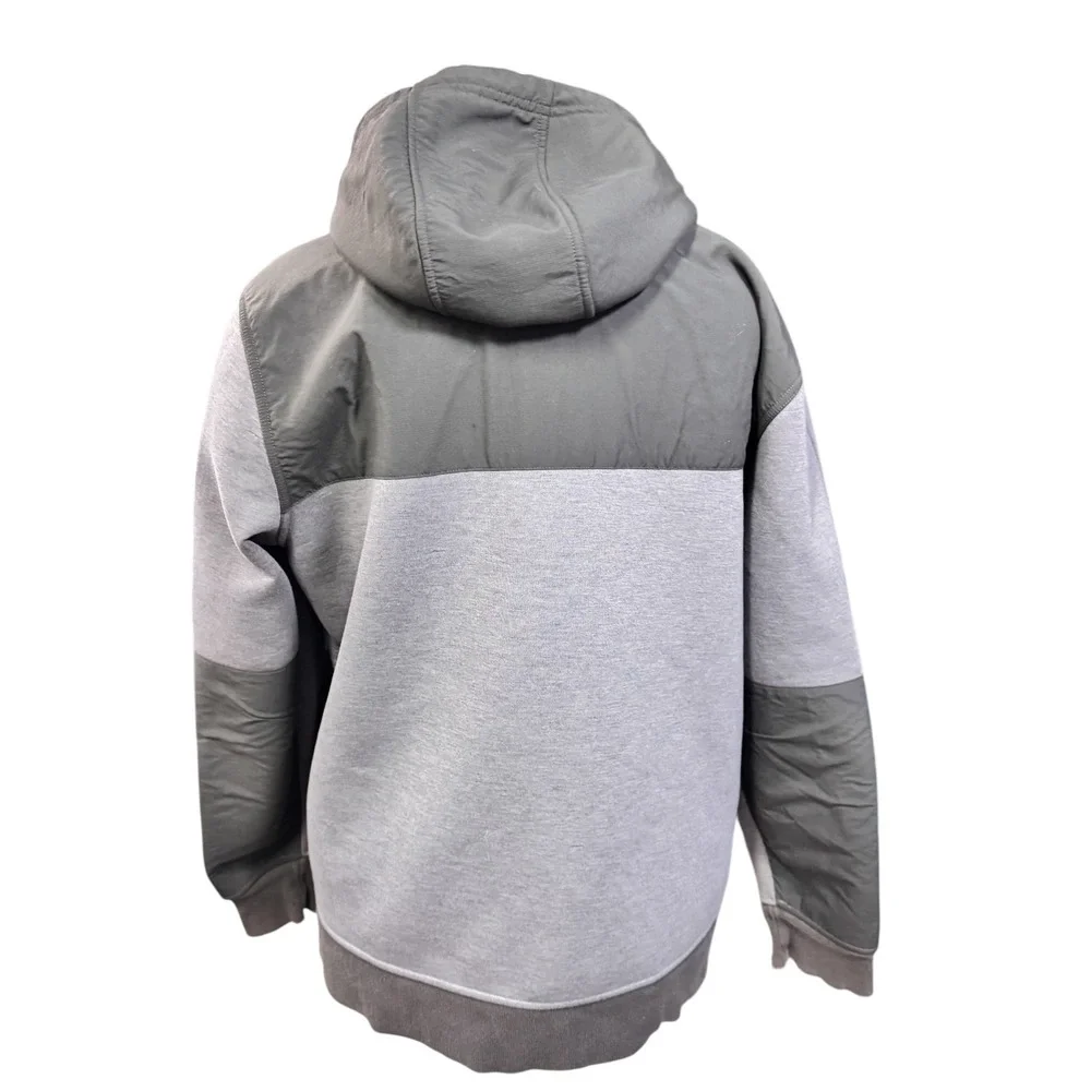 The North‎ Face Mens Full Zip Hoodie Jacket Grey XL Polyester Blend